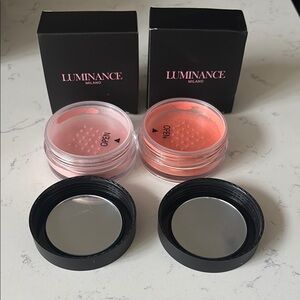 setting powder in shades pink and peach! Filter finish🥰